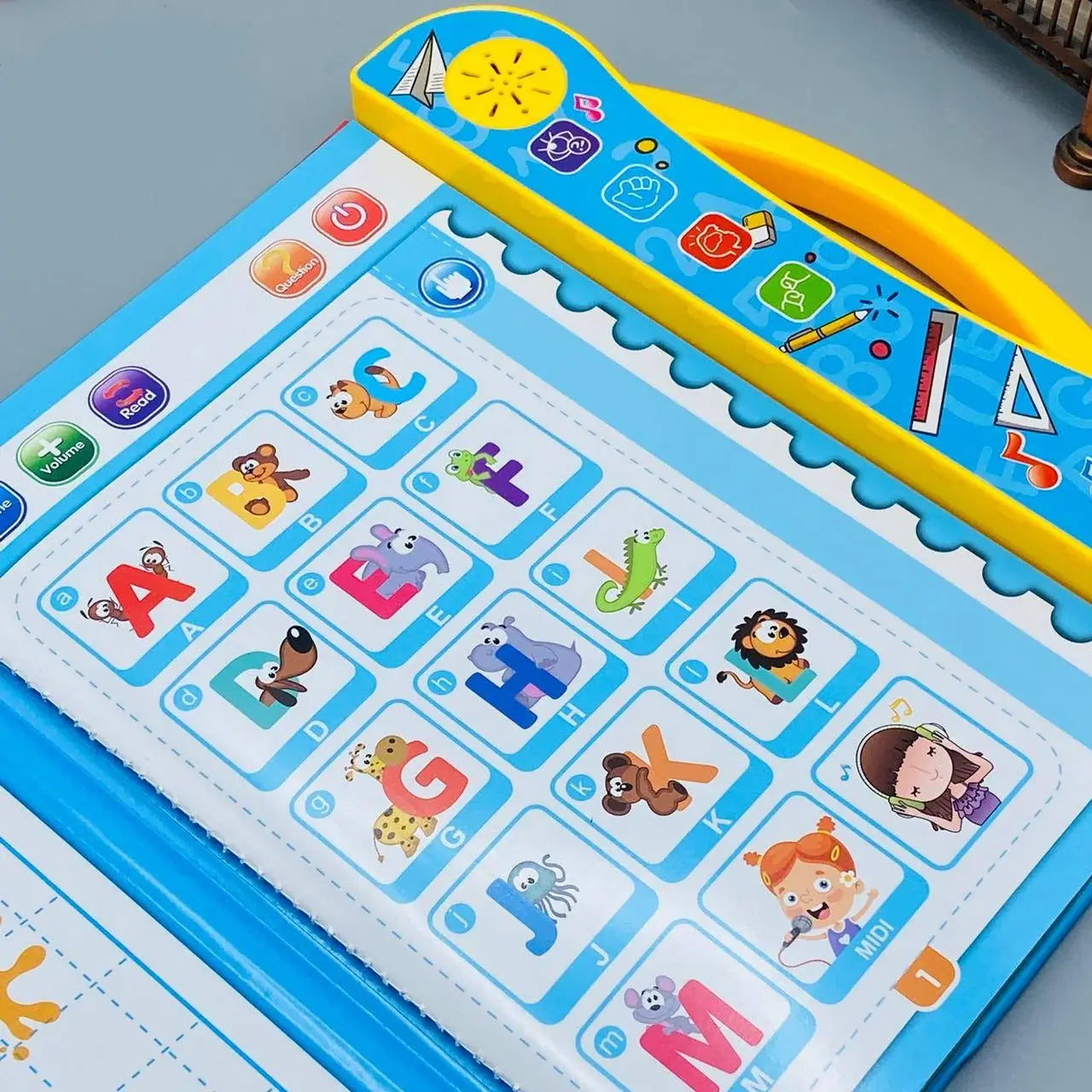 Study Book Intellectual Learning Electronic Activity Book with Music & Touch Learning for Kids
