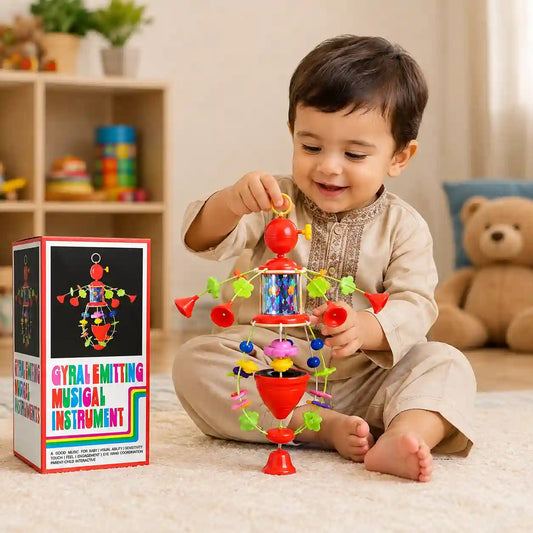 Wind-Up Musical Merry-Go-Round Toy – Rotating Musical Cot Toy