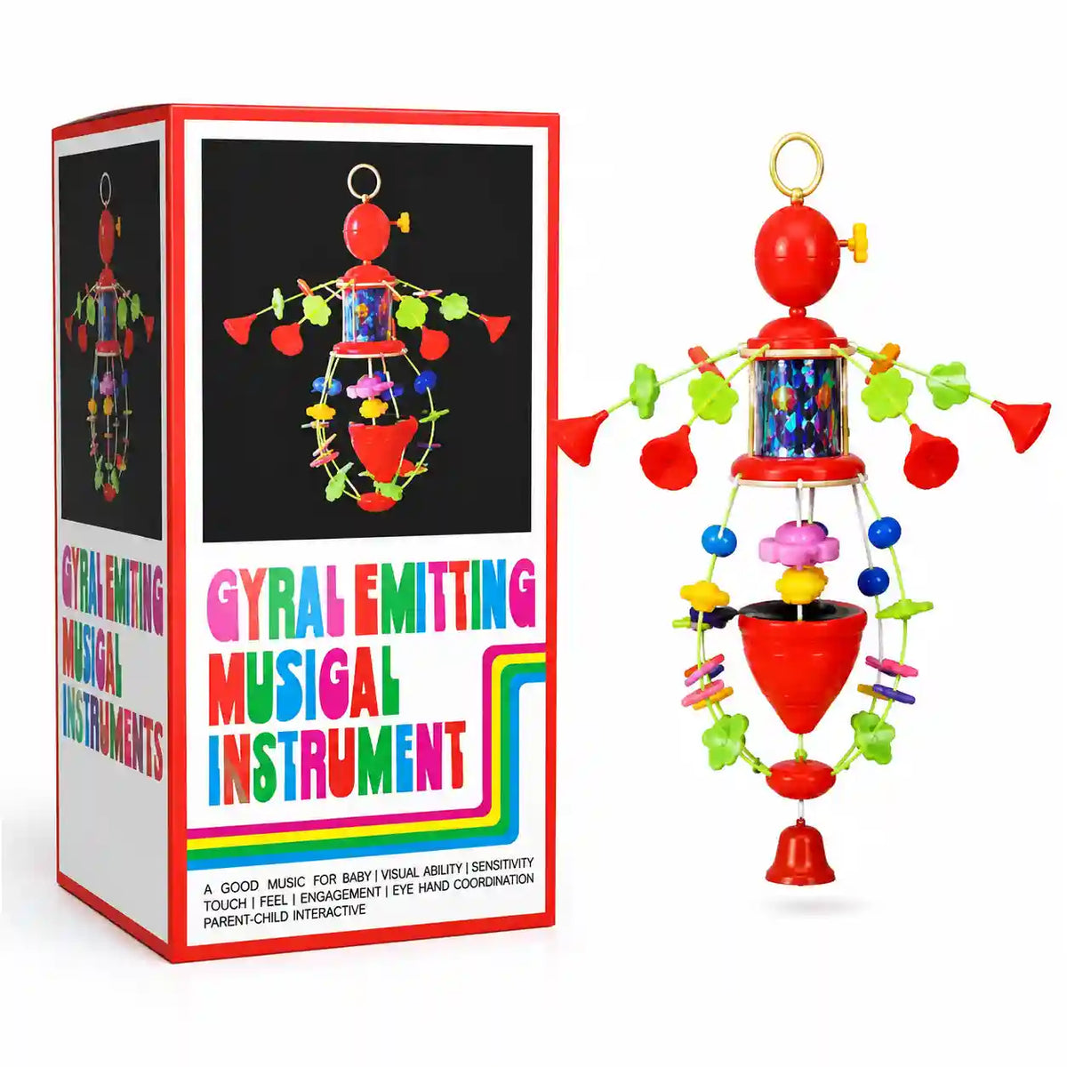 Wind-Up Musical Merry-Go-Round Toy – Rotating Musical Cot Toy