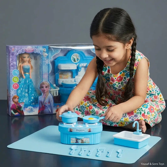 Kids Kitchen Play Set – Pretend Cooking & Mini Kitchen Toy