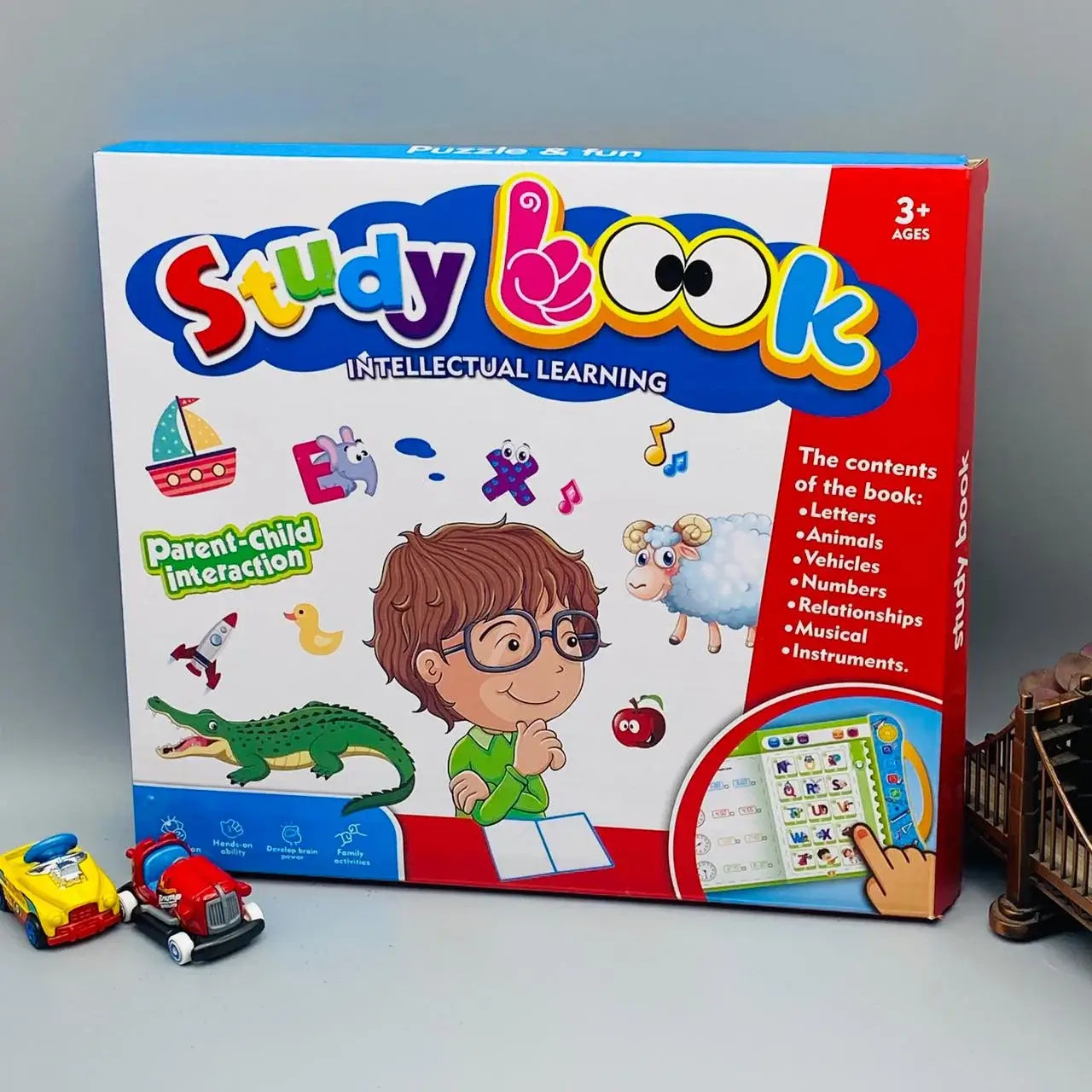 Study Book Intellectual Learning Electronic Activity Book with Music & Touch Learning for Kids