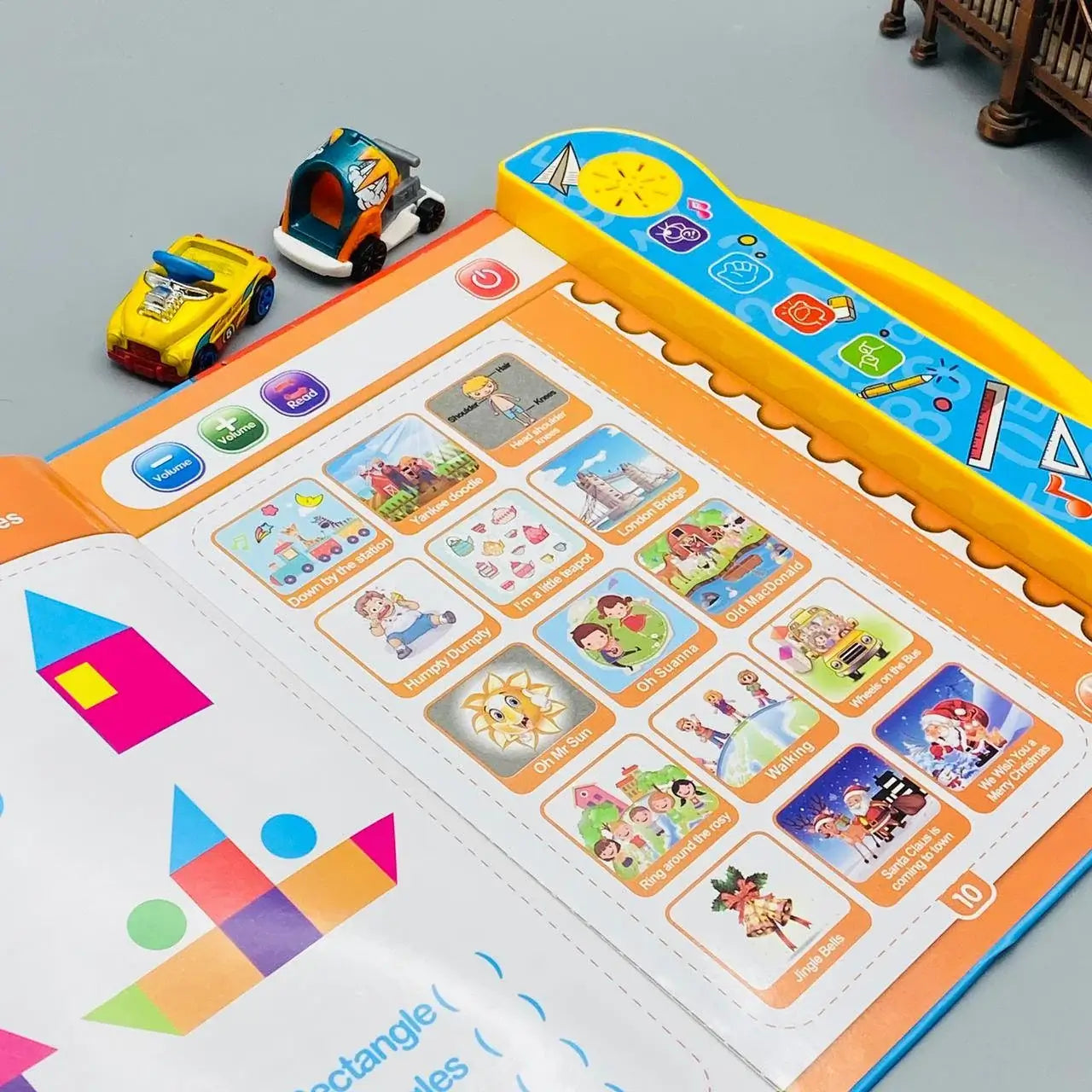 Study Book Intellectual Learning Electronic Activity Book with Music & Touch Learning for Kids