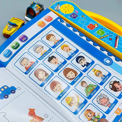 Study Book Intellectual Learning Electronic Activity Book with Music & Touch Learning for Kids