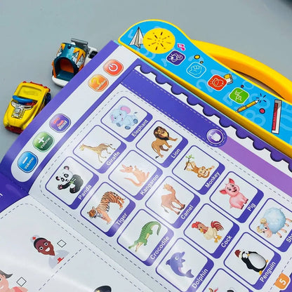 Study Book Intellectual Learning Electronic Activity Book with Music & Touch Learning for Kids