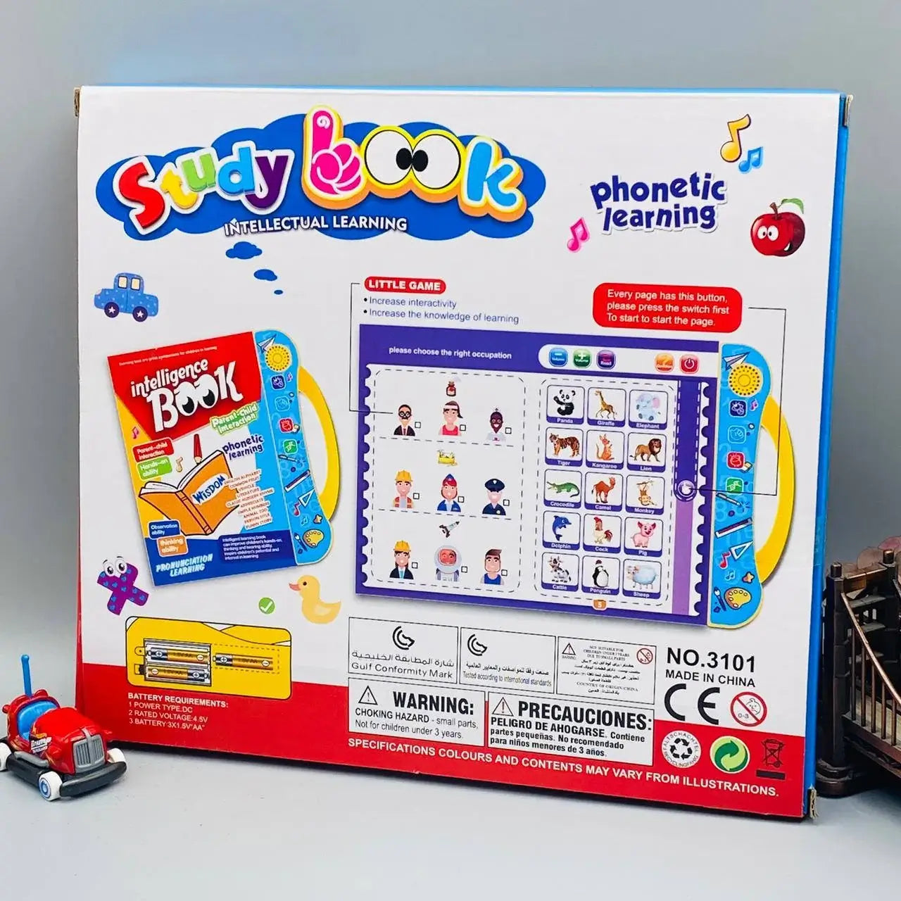 Study Book Intellectual Learning Electronic Activity Book with Music & Touch Learning for Kids