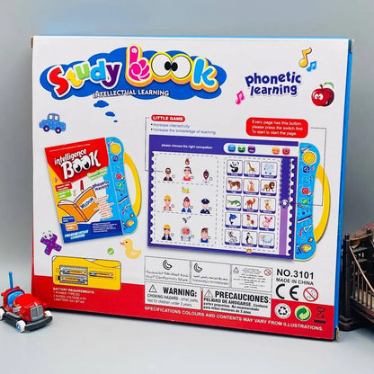Study Book Intellectual Learning Electronic Activity Book with Music & Touch Learning for Kids