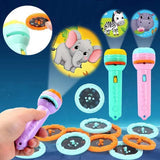 Kids Mini Torch Projector Flashlight with Picture Slides | Educational Projection Toy