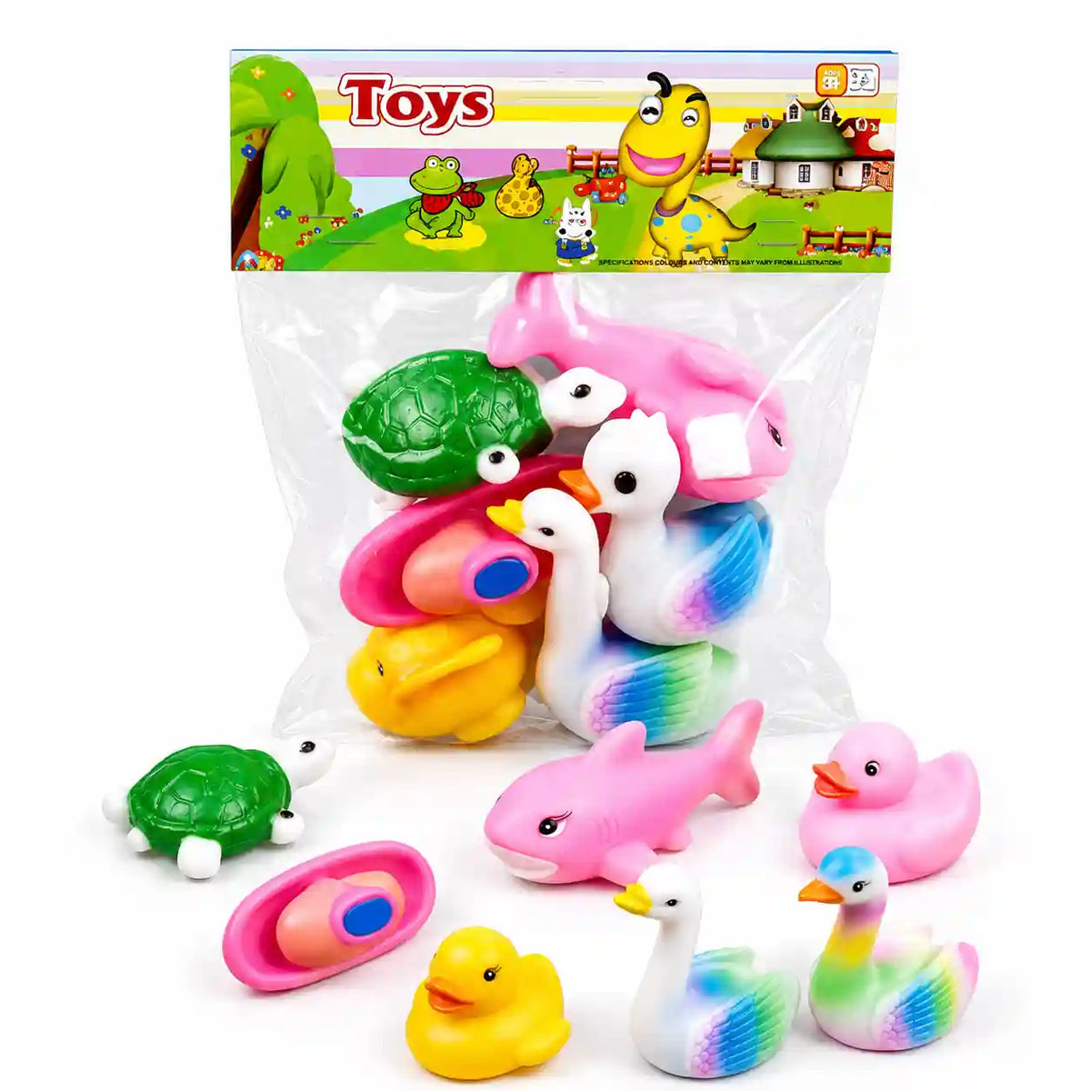 Chu Chu 6-Piece Animal Bath Toy Set for Kids