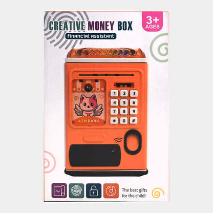Electronic ATM Money Saving Bank for Kids | Digital Mini Safe Piggy Bank with Fingerprint Lock