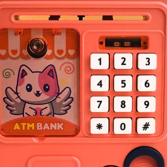 Electronic ATM Money Saving Bank for Kids | Digital Mini Safe Piggy Bank with Fingerprint Lock