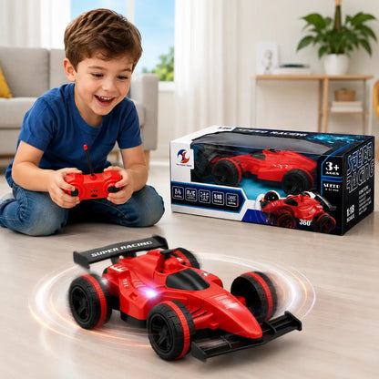 1:18 Remote Control Formula Racing Car – 360° Stunt RC Car with Lights