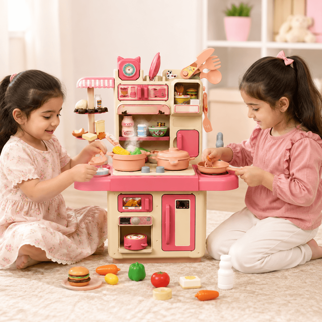 Dream Kitchen Play Set for Kids – Pretend Cooking Kitchen Set with Accessories
