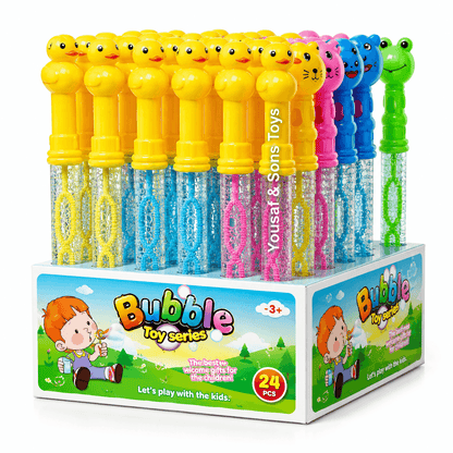 Bubble Toy Set – 24 Pieces | Kids Bubble Wand Set