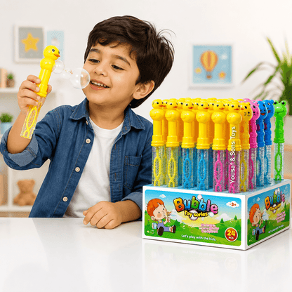 Bubble Toy Set – 24 Pieces | Kids Bubble Wand Set