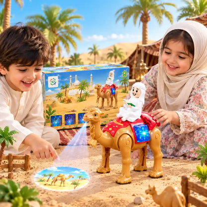 Projection Camel Toy with Walking, Music & Lights | Battery Operated