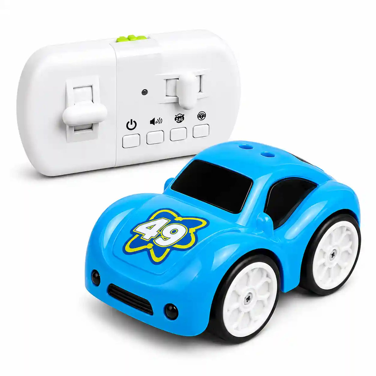 RC Follow Me Car with Gesture Control, 2.4GHz Remote Control & Rechargeable Battery
