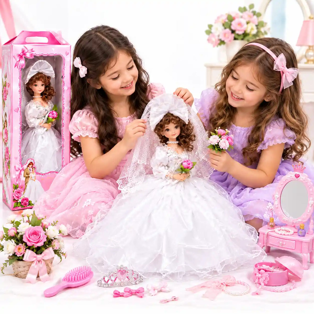 Bonnie The Bride Girl Doll with Wedding Dress | Kids Doll Toy