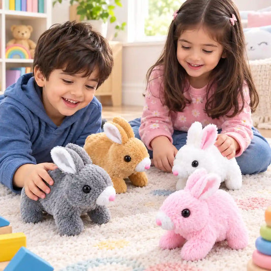 Cute Running Rabbit Toy with Funny Sounds | Battery Operated Plush Rabbit