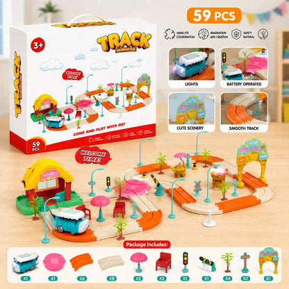 Amusement Park Track Play Set – 59 PCS