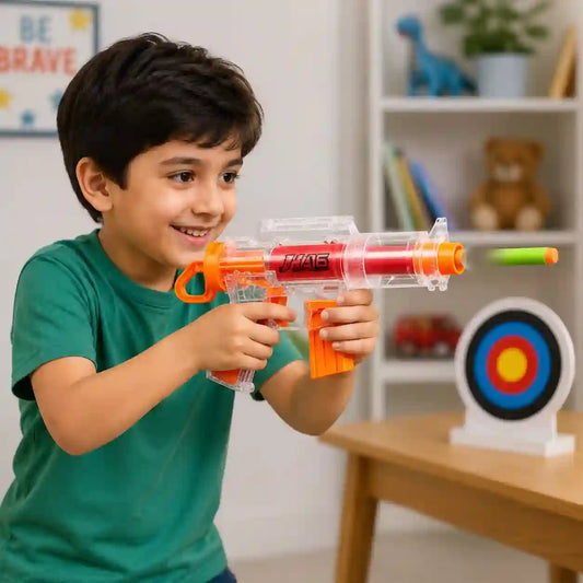 Soft-Shot Gun No. 99541 – Foam Bullet Toy Gun with Suction Cup Bullets