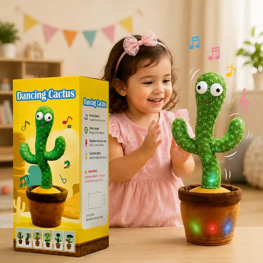 Dancing Cactus Toy – Talking, Singing & Dancing Interactive Plush Toy