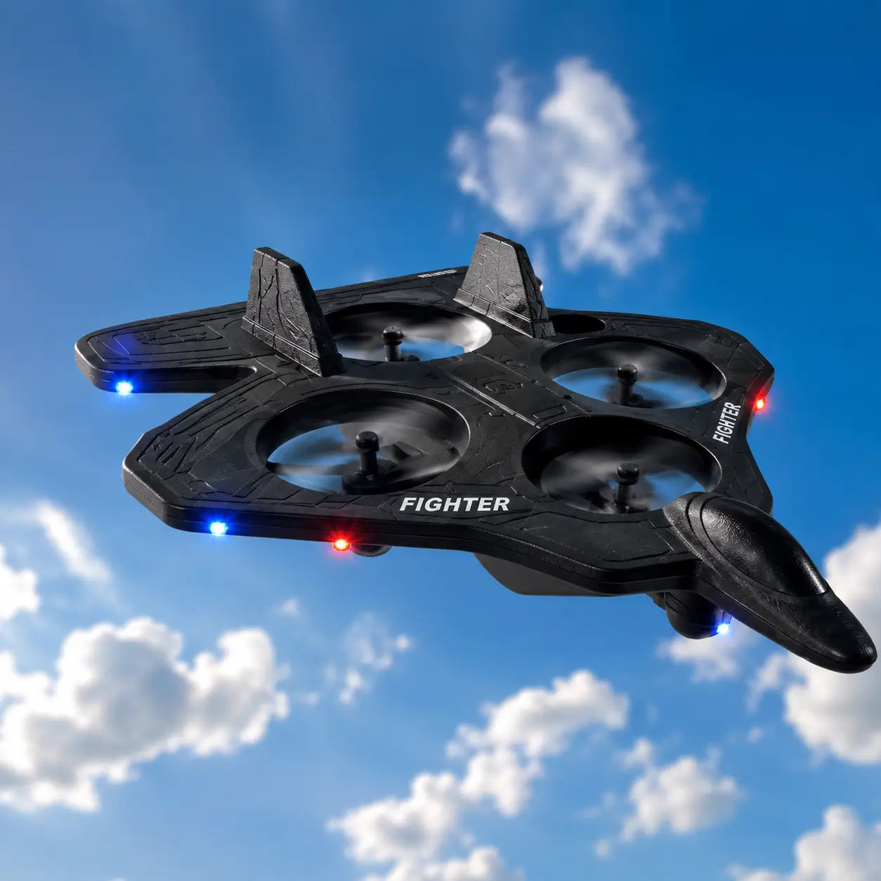 Thunder Charge 2.4GHz RC Fighter Jet Drone – Rechargeable Remote Control Flying Toy