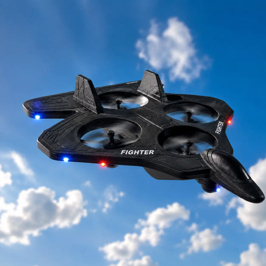 Thunder Charge 2.4GHz RC Fighter Jet Drone – Rechargeable Remote Control Flying Toy