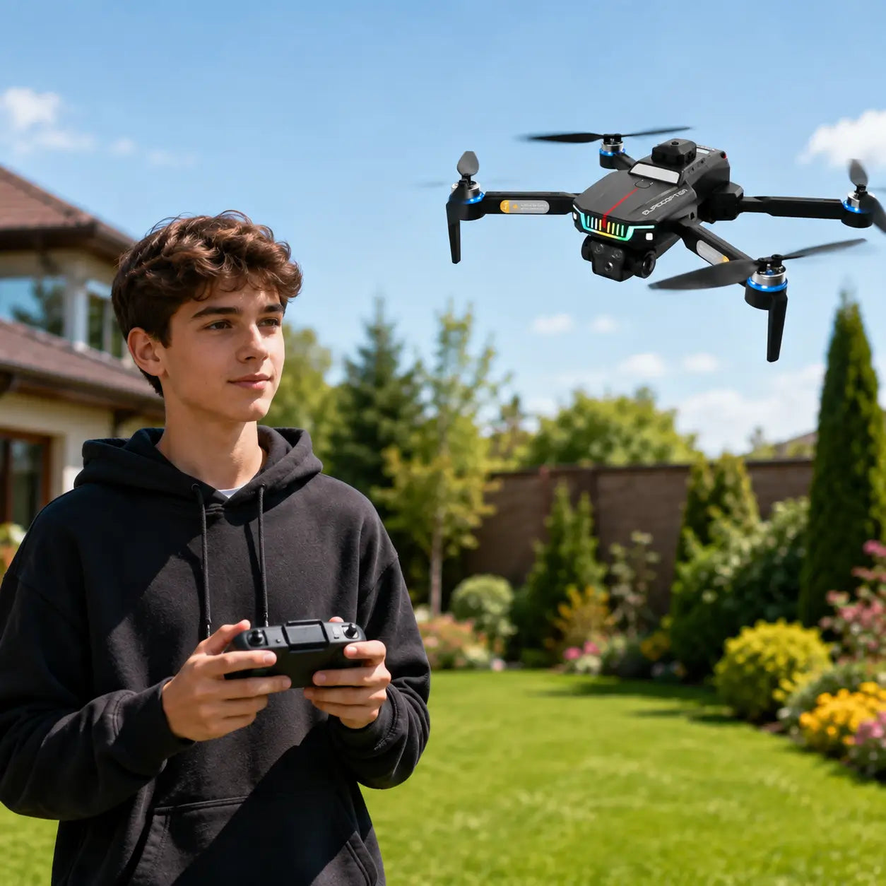 J6 PRO Dual Camera FPV RC Drone with Optical Flow Positioning