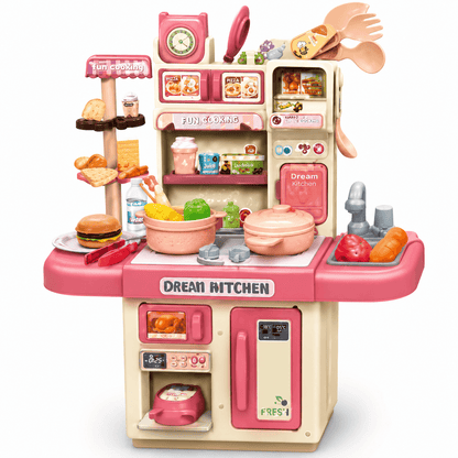 Dream Kitchen Play Set for Kids – Pretend Cooking Kitchen Set with Accessories
