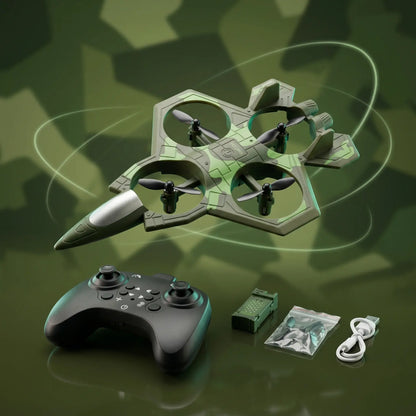 2.4G RC Stunt Drone Fighter Jet with Remote Control | Kids Flying Toy