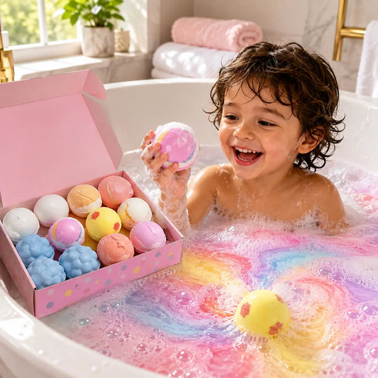 Handmade Color Changing Bath Bomb for Kids and Adults – Fizzy Bubble Bath Ball (1 Piece)