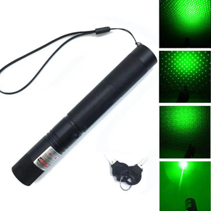 Rechargeable Green Laser Pointer | High Power Green Laser Pen with Battery & Charger