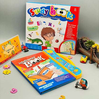 Study Book Intellectual Learning Electronic Activity Book with Music & Touch Learning for Kids