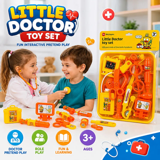 Little Doctor Toy Set kids pretend play medical kit with colorful toy doctor accessories