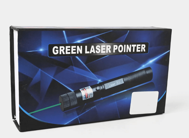 Rechargeable Green Laser Pointer | High Power Green Laser Pen with Battery & Charger