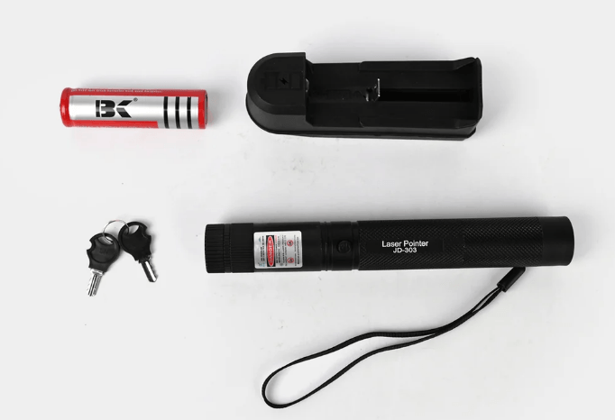 Rechargeable Green Laser Pointer | High Power Green Laser Pen with Battery & Charger