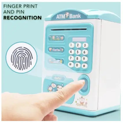 Electronic ATM Money Saving Bank for Kids | Digital Mini Safe Piggy Bank with Fingerprint Lock