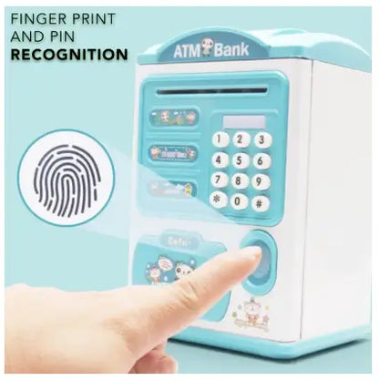 Electronic ATM Money Saving Bank for Kids | Digital Mini Safe Piggy Bank with Fingerprint Lock