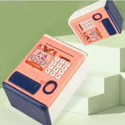 Electronic ATM Money Saving Bank for Kids | Digital Mini Safe Piggy Bank with Fingerprint Lock