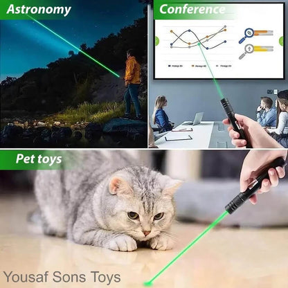 Rechargeable Green Laser Pointer Light 5 Upto Mile + Battery